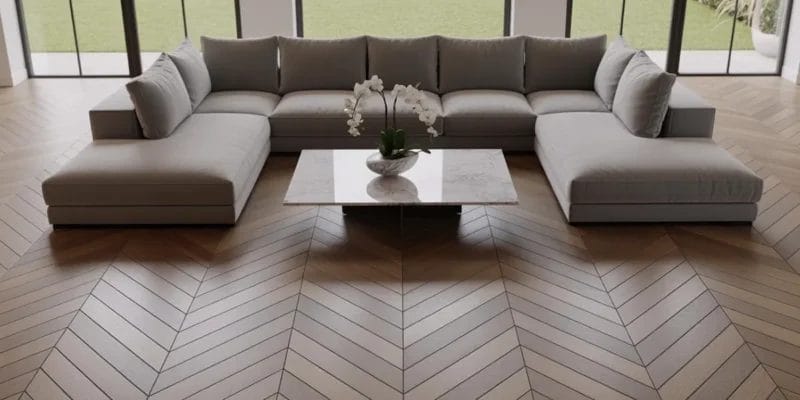 how the bel air chevron collection adds dynamic style to any space